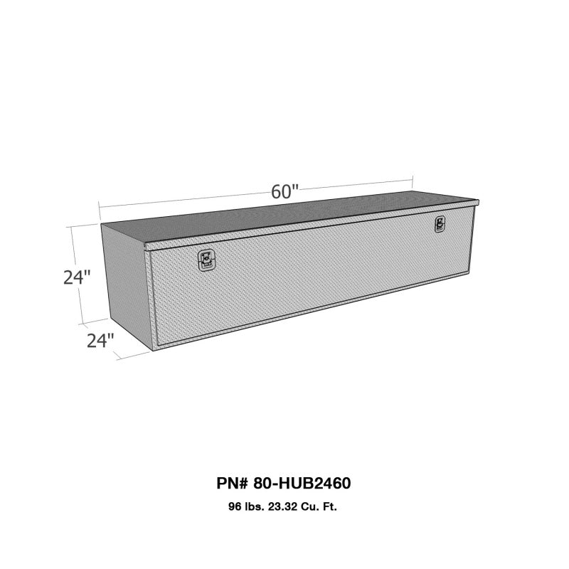 Westin/Brute HD Under Body 24in x 60in Drop Down Door - Aluminum