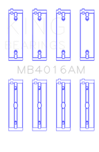 Load image into Gallery viewer, King Engine Bearings Mitsubishi 181CI 3.0L 6G72 V6 (Size +0.25) Main Bearing Set