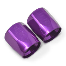 Load image into Gallery viewer, Russell Performance 2-Piece -6 AN Anodized Full Flow Swivel Hose End Sockets (Qty 2) - Purple