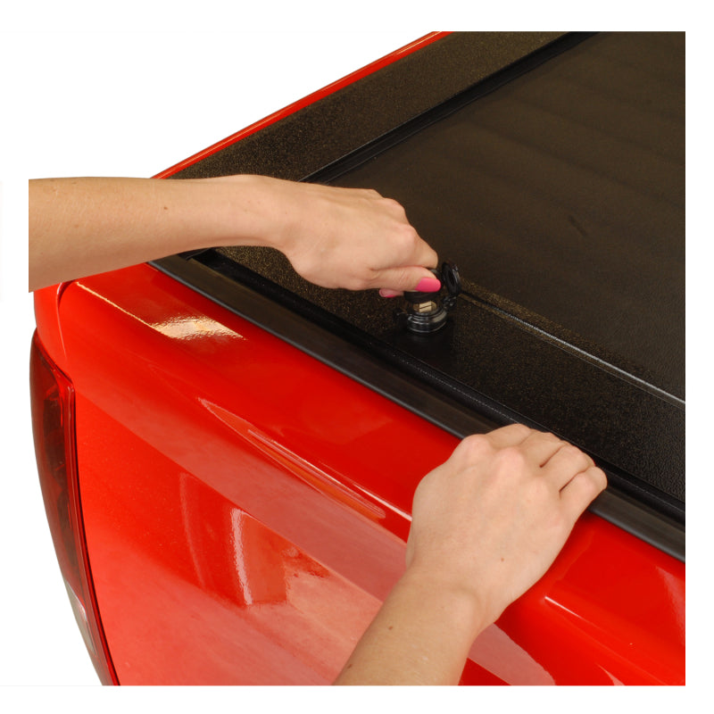 Pace Edwards Full Metal Matte Black JackRabbit Manual Retractable Tonneau Cover