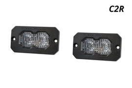 Diode Dynamics C2R White Flood Flush Mount LED Pod (Pair)