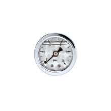 Load image into Gallery viewer, Russell Performance 15 psi fuel pressure gauge machine face (Liquid-filled)