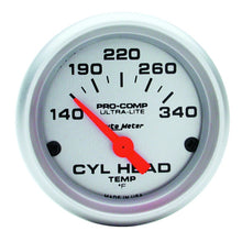 Load image into Gallery viewer, AutoMeter Gauge Cylinder Head Temp 2-1/16in. 140-340 Deg. F Electric Ultra-Lite