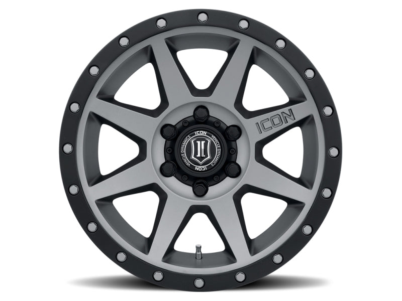 ICON Rebound 18x9 6x5.5 25mm Offset 6in BS 95.1mm Bore Titanium Wheel