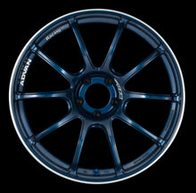 Load image into Gallery viewer, Advan RZII 15x8.0 +35 4-100 Racing Indigo Blue and Ring Wheel