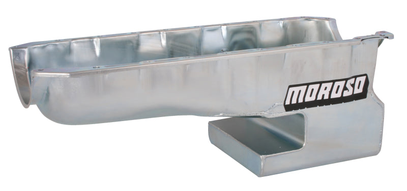 Moroso Chevrolet Big Block Mark IV/Chevrolet II Notched Rear Wet Sump 7qt 9in Steel Oil Pan