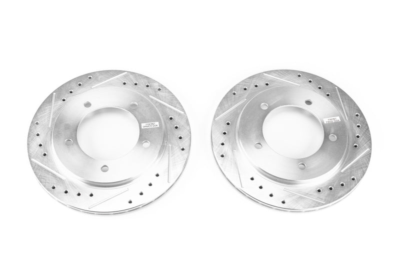 Power Stop 99-04 Chevrolet Tracker Front Evolution Drilled & Slotted Rotors - Pair