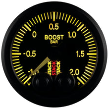 Load image into Gallery viewer, Autometer Stack 52mm -1 to +2 Bar (Incl T-Fitting) Pro-Control Boost Pressure Gauge - Black