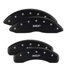 Load image into Gallery viewer, MGP 4 Caliper Covers Engraved Front &amp; Rear Vintage Style/RT Black finish silver ch