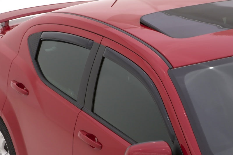 AVS 08-12 Chevy Malibu Ventvisor In-Channel Front & Rear Window Deflectors 4pc - Smoke