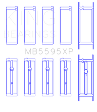 Load image into Gallery viewer, King Engine Bearings Nissan KA-24DE (Size 0.50 Oversized) Performance Main Bearing Set