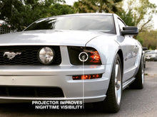 Load image into Gallery viewer, Raxiom 05-09 Ford Mustang Halogen 2010 Style LED Halo Headlights-Blk Hsng(Clear Lens/Excludes GT500)