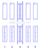 King Engine Bearings Ford V8 351ci 5.8L 400ci 6.6L 16V (Size STD) Performance Main Bearing Set