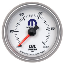 Load image into Gallery viewer, Autometer Mopar 52mm 0-100 PSI Oil Pressure Gauge