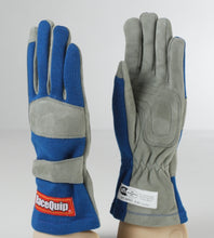 Load image into Gallery viewer, RaceQuip Blue 1-Layer SFI-1 Glove - Large