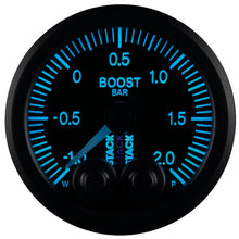 Load image into Gallery viewer, Autometer Stack 52mm -1 to +2 Bar (Incl T-Fitting) Pro-Control Boost Pressure Gauge - Black