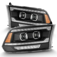 Load image into Gallery viewer, AlphaRex 09-18 Ram 1500/2500 PRO-Series Proj Headlights Black w/Sequential Signal and Top/Middle DRL