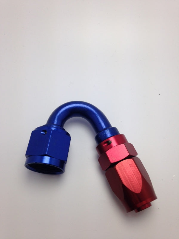 Fragola -12AN Fem x -16AN Hose 150 Degree Expanding Hose End - Blue/Red