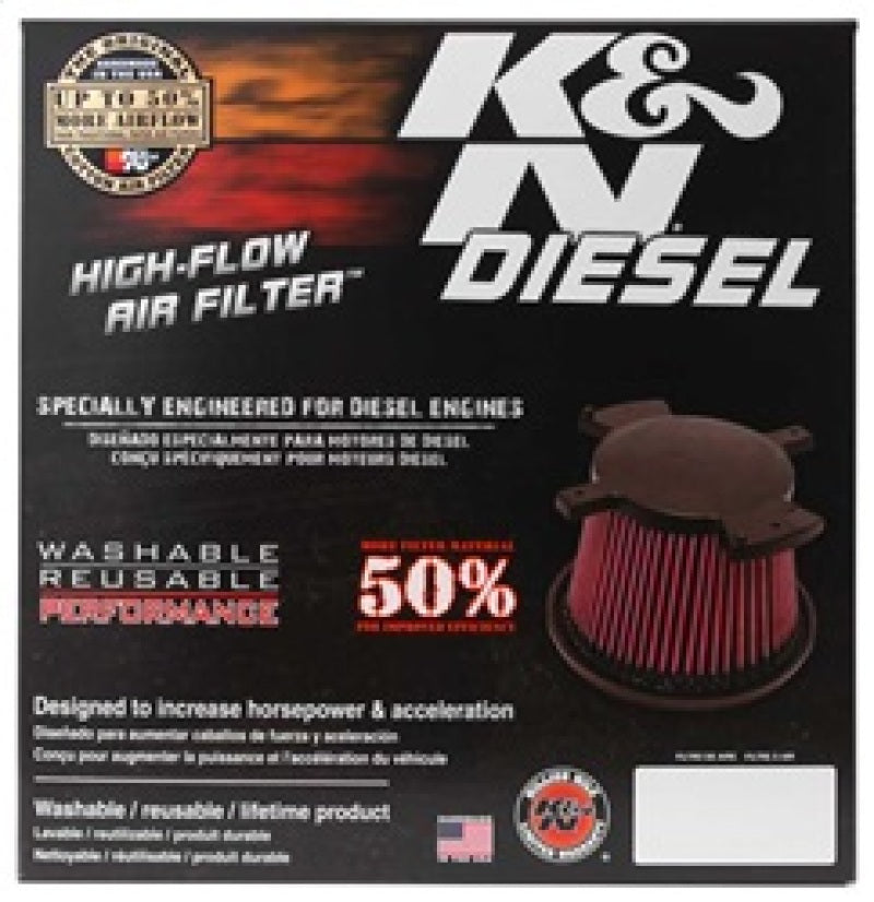 K&N 07 Dodge Ram 2500/3500 6.7L-L6 DSL Drop In Air Filter