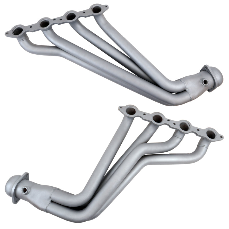 BBK 10-15 Camaro LS3 L99 Long Tube Exhaust Headers With Converters - 1-3/4 Chrome