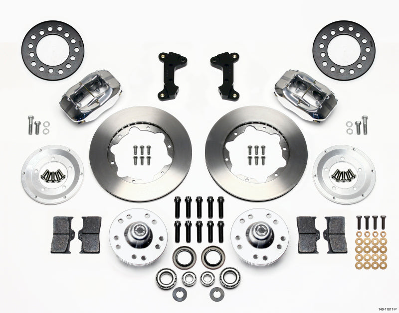 Wilwood Forged Dynalite Front Kit 11.00in Polished 74-80 Pinto/Mustang II Disc Spindle only