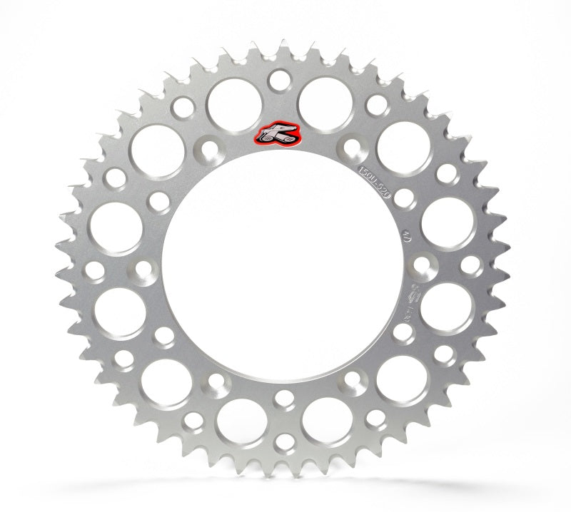 Renthal 08-14 Kawasaki KFX 450R Rear Grooved Sprocket - Silver 520-38P Teeth