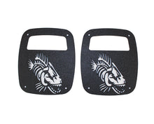 Load image into Gallery viewer, Fishbone Offroad Jeep Wrangler CJ YJ TJ Tail Light Covers - Black Textured Powdercoat