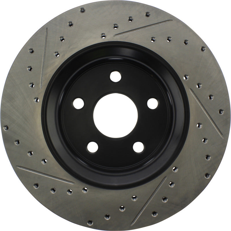 StopTech 11-12 Dodge Durango Sport Drilled & Slotted Front Driver-Side Brake Rotor