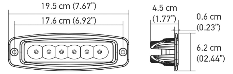 Hella Value Fit Mini 6in LED Light Bar - Flood