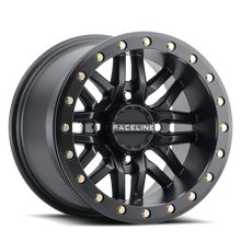 Load image into Gallery viewer, Raceline A91B Ryno 15x10in / 4x137 BP / 0mm Offset / 110.18mm Bore - Satin Black Beadlock Wheel