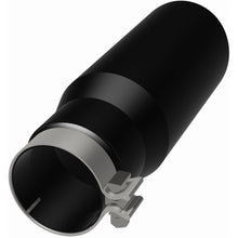 Load image into Gallery viewer, MagnaFlow Tip Stainless Black Coated Single Wall Round Single Outlet 5in Dia 3.5in Inlet 14.5in L