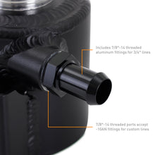 Load image into Gallery viewer, Mishimoto Universal Aluminum Coolant Expansion Tank - MWBK