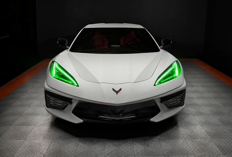 Oracle 20-21 Chevy Corvette C8 RGB+A Headlight DRL  Kit - ColorSHIFT w/o Controller