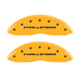 MGP 4 Caliper Covers Engraved Fr Challenger Rr Vintage RT Yellow Finish Black Char 07 Dodge Charger