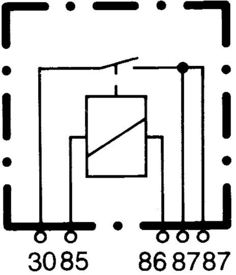 Hella Relay Mini Iso 5 Pole 24V Spst D87