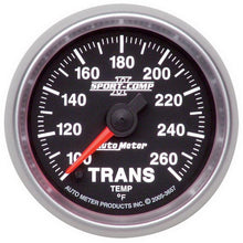 Load image into Gallery viewer, Autometer Sport-Comp II 52.4mm 100-260 Deg. F Transmission Temprature Gauge