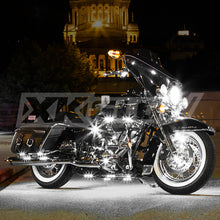 Load image into Gallery viewer, XK Glow Strips Single Color XKGLOW LED Accent Light Motorcycle Kit White - 8xPod + 2x8In