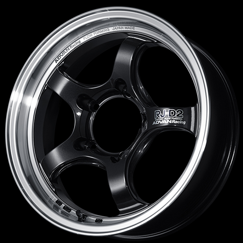 Advan RG-D2 18x9.5 / +12 Offset / 5x114.3 / 73mm Bore / Machining and Black Gunmetallic