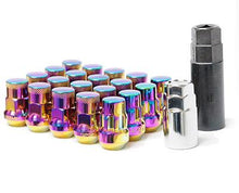Load image into Gallery viewer, Wheel Mate Muteki SR35 Close End Lug Nuts w/ Lock Set - Purple 12x1.50 35mm