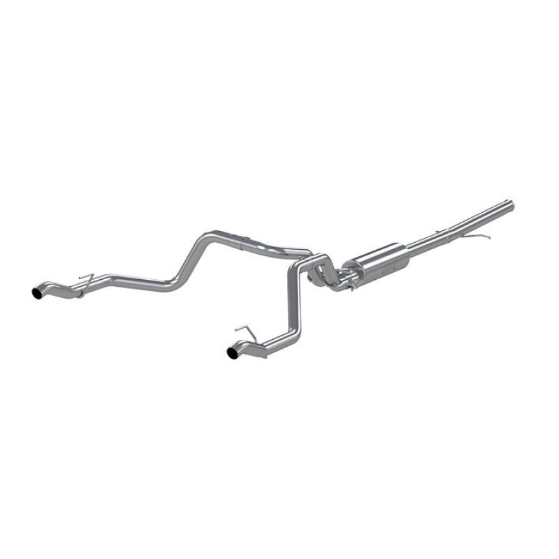 MBRP 2019 Chevrolet Silverado 1500 4.3L/5.3L 2.5in Cat Back Dual Rear Exit - Aluminized