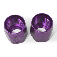 Load image into Gallery viewer, Russell Performance 2-Piece -6 AN Anodized Full Flow Swivel Hose End Sockets (Qty 2) - Purple