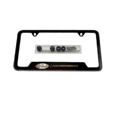 Load image into Gallery viewer, Ford Racing Stainless Steel Ford Performance License Plate Frame - Black