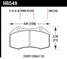 Load image into Gallery viewer, Hawk 07-10 Chevy Cobalt w/Brembo Front Calipers DTC-30 Front Race Pads