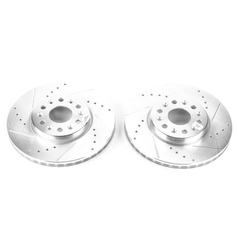 Power Stop 18-19 Buick Enclave Front Evolution Drilled & Slotted Rotors - Pair