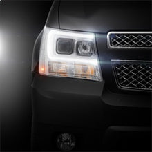 Load image into Gallery viewer, Spyder 07-14 Chevy Suburban/1500/2500/Tahoe V2 Projector Headlights Chrome PRO-YD-CSUB07V2-DRL-C