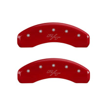 Load image into Gallery viewer, MGP 4 Caliper Covers Engraved Front &amp; Rear Vintage Style/RT Red finish silver ch