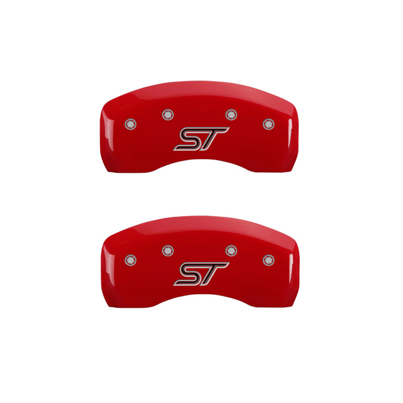 MGP 4 Caliper Covers Engraved Front & Rear ST Red finish silver ch