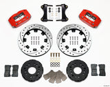 Wilwood Dynapro Radial Front Kit 12.19in Drilled Red 95-99 Mitsubishi Eclipse (*Line Kit Needed*)