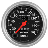 AutoMeter Sport-Comp Speedometer Gauge 3-3/8in. - 0-160MPH - Mechanical - In-Dash