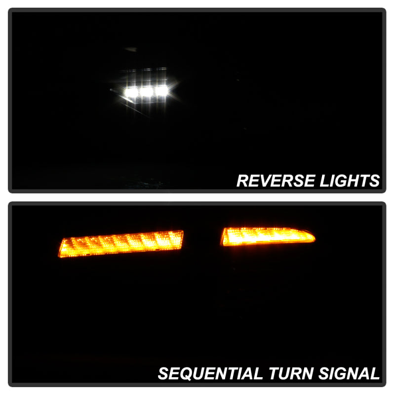 Spyder 08-14 Subara Impreza WRX Hatchback LED Tail Lights Seq Signal Blk Smoke ALT-YD-SI085D-SEQ-BSM